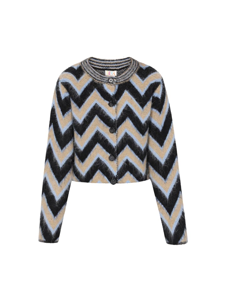 Женский кардиган черного цвета с разноцветными вставками IZIA
Женский кардиган черного цвета с разноцветными вставками IZIA