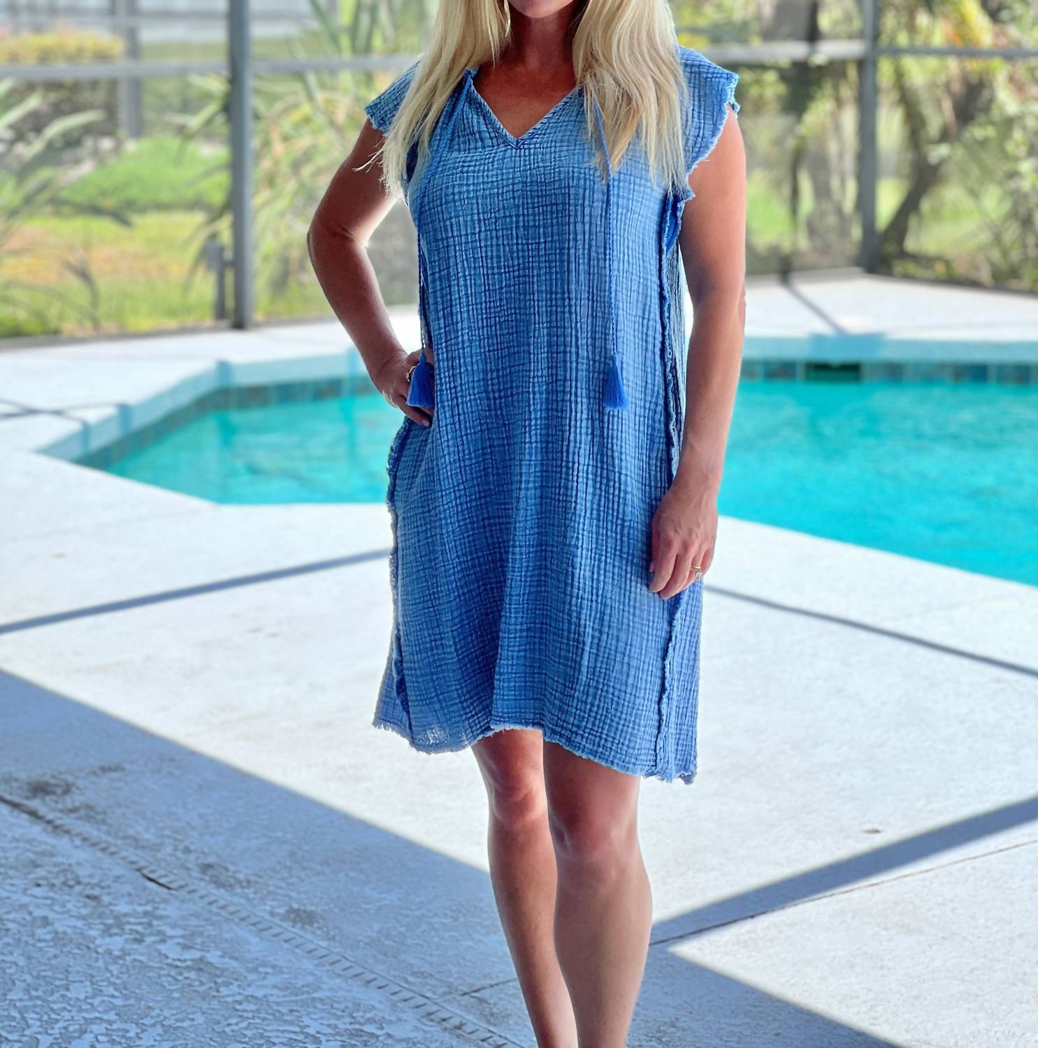 Платье Serena из хлопкового газу в винтажном голубом Hatley
Платье Serena из хлопкового газу в винтажном голубом Hatley