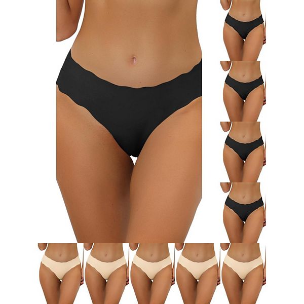 10 пар бесшовных трусов для женщин No Show Stretch Solid Inspire Chic, Black Beige
10 пар бесшовных трусов для женщин No Show Stretch Solid Inspire Chic, Black Beige