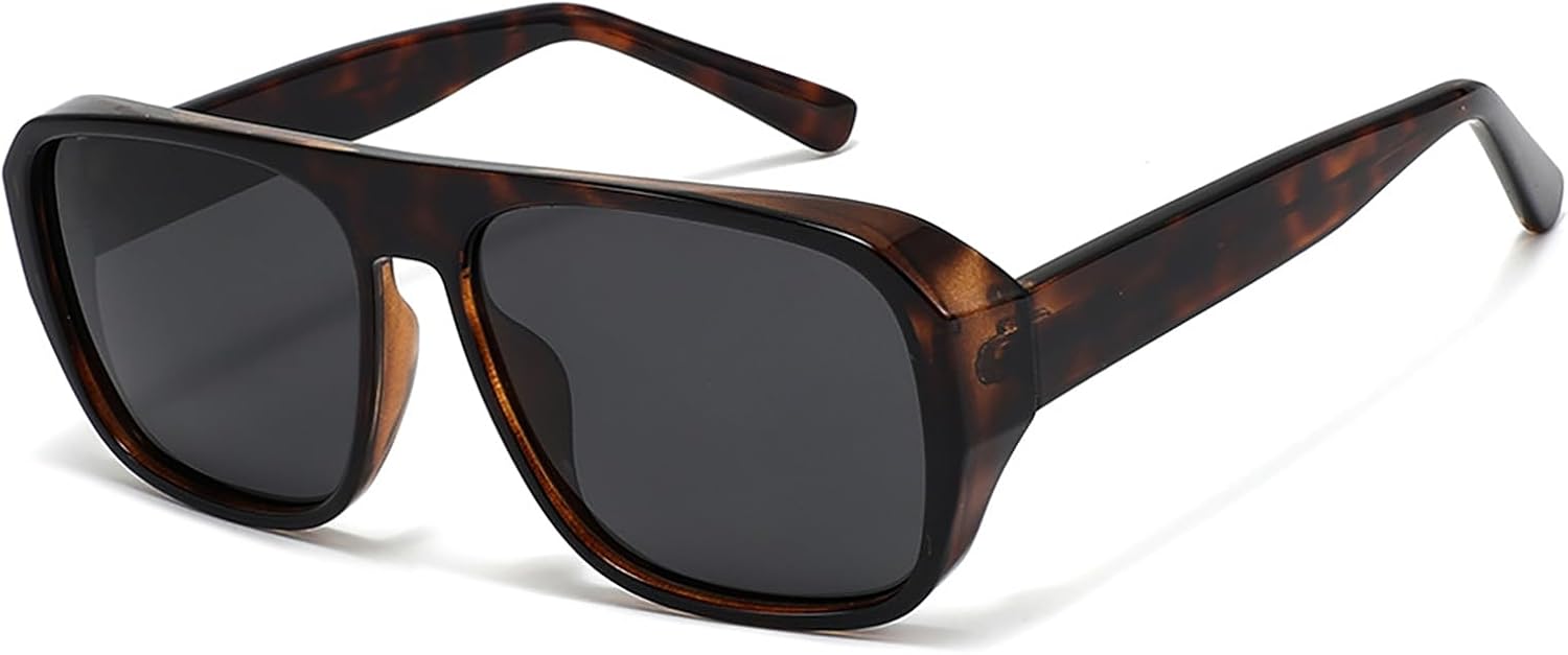 Поляризованные солнцезащитные очки Flat Top 2026 для мужчин и женщин | Квадратные солнцезащитные очки с защитой UV400 | Слегка обтекаемые линзы ONLYZILLA, Tortoiseshell Frame With Grey Lenses
Поляризованные солнцезащитные очки Flat Top 2026 для мужчин и женщин | Квадратные солнцезащитные очки с защитой UV400 | Слегка обтекаемые линзы ONLYZILLA, Tortoiseshell Frame With Grey Lenses