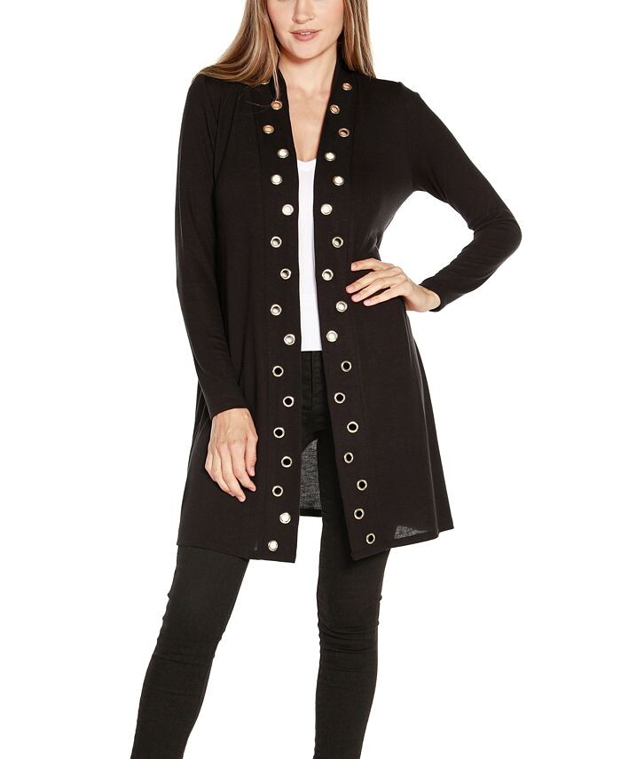 Женский кардиган с длинными рукавами и отделкой с люверсами Belldini, цвет Black
Женский кардиган с длинными рукавами и отделкой с люверсами Belldini, цвет Black