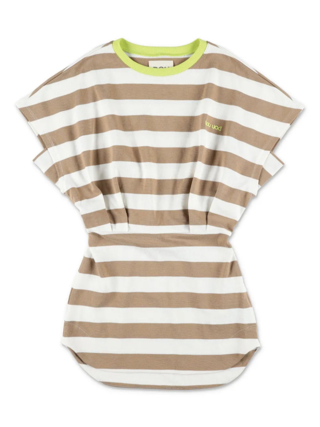 Полосатое платье-футболка Douuod Kids, нейтральный
Полосатое платье-футболка Douuod Kids, нейтральный
