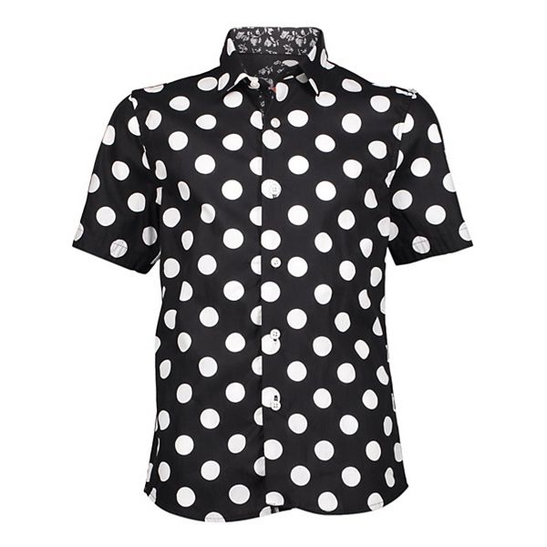 Мальчиковая рубашка с длинным рукавом slim fit в горошек Elie Balleh, Black
Мальчиковая рубашка с длинным рукавом slim fit в горошек Elie Balleh, Black