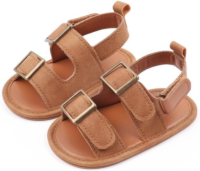Сандалии Meckior для малышей, мальчиков и девочек, новорожденные, с нескользящей мягкой резиновой подошвой, открытым носком, для улицы, повседневные летние шаги, коричневый
Сандалии Meckior для малышей, мальчиков и девочек, новорожденные, с нескользящей мягкой резиновой подошвой, открытым носком, для улицы, повседневные летние шаги, коричневый