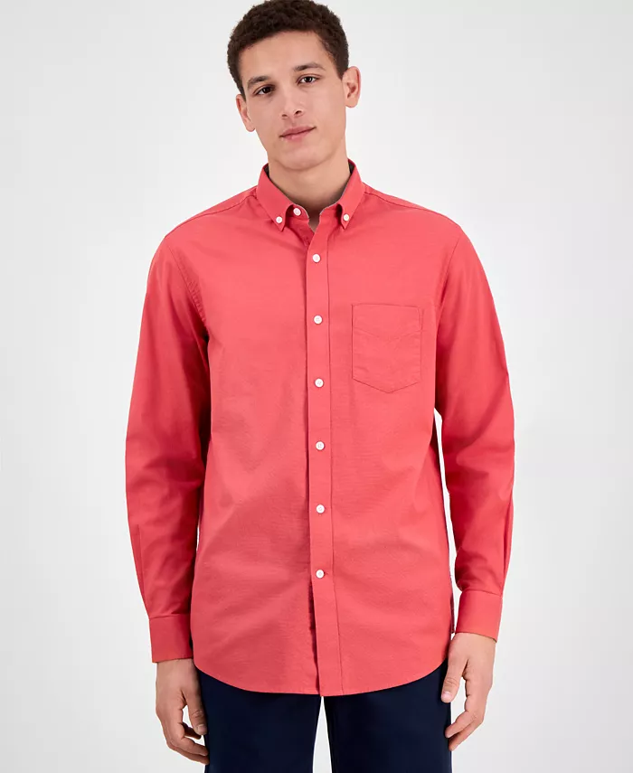 Мужская однотонная рубашка Oxford Club Room, красный 
Мужская однотонная рубашка Oxford Club Room, красный