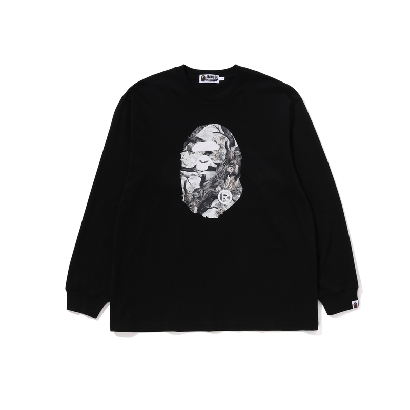 Футболка с длинным рукавом с принтом A BATHING APE, черный
Футболка с длинным рукавом с принтом A BATHING APE, черный