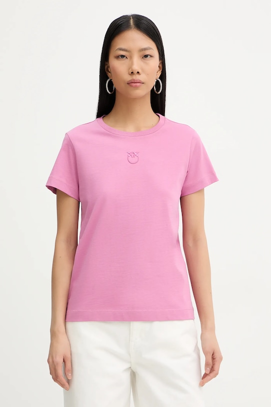 Хлопковая футболка Pinko, розовый
Хлопковая футболка Pinko, розовый
