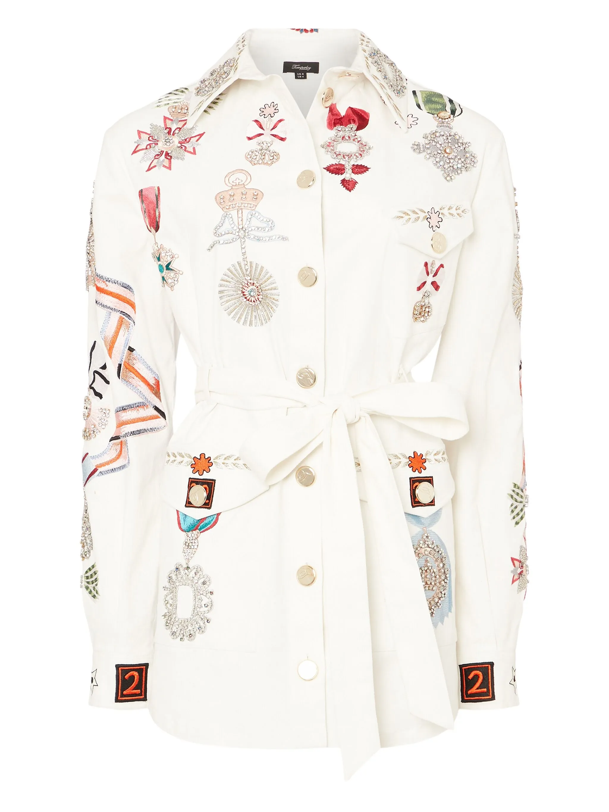 Куртка-рубашка Diamantine Temperley London, белый
Куртка-рубашка Diamantine Temperley London, белый