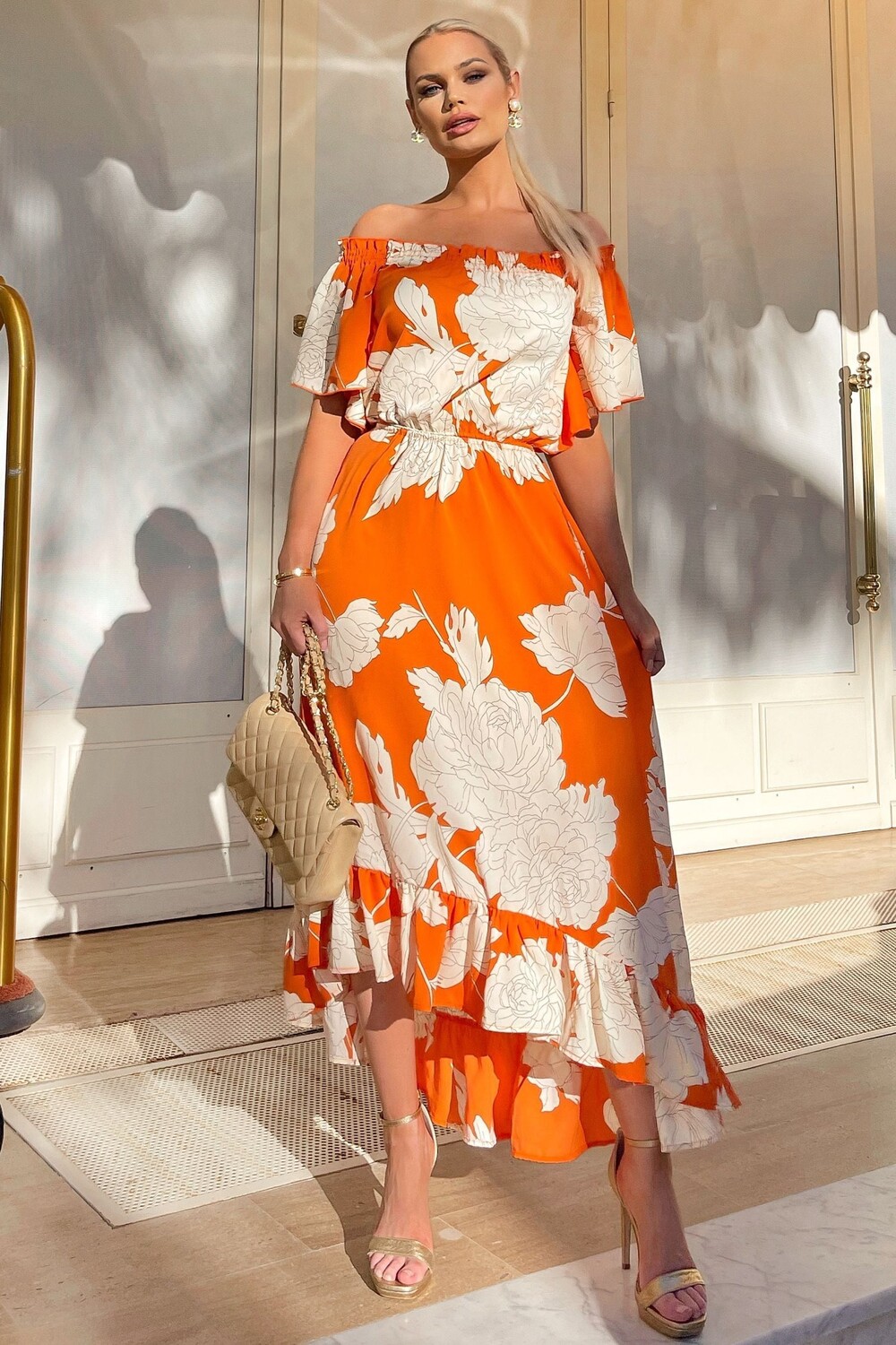 Оранжевое платье миди с открытым вырезом и принтом Ax Paris, оранжевый
Оранжевое платье миди с открытым вырезом и принтом Ax Paris, оранжевый