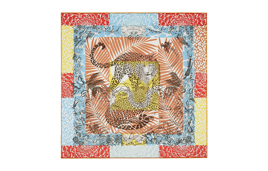 Шелковый платок Carre HERMES, мультиколор
Шелковый платок Carre HERMES, мультиколор