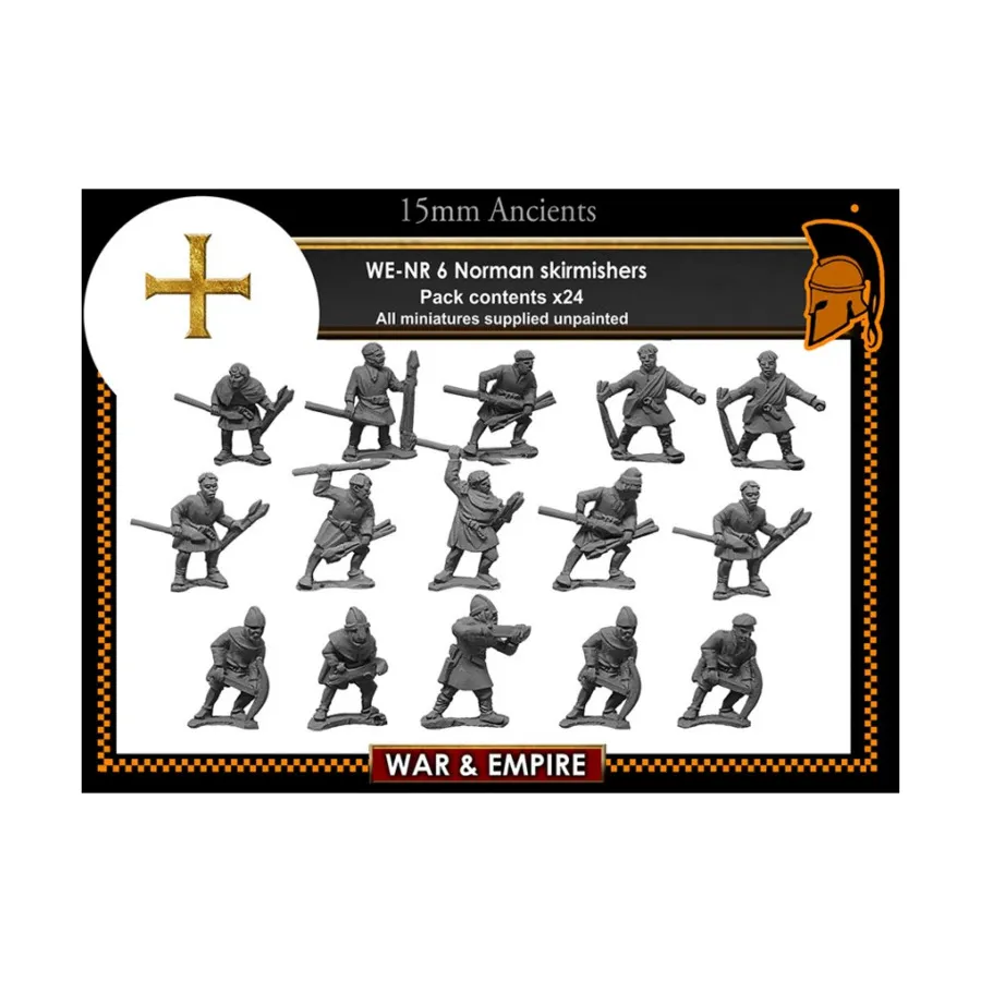 Застрельщики, War & Empire - Dark Ages Miniatures - Norman (15mm) 
Застрельщики, War & Empire - Dark Ages Miniatures - Norman (15mm)