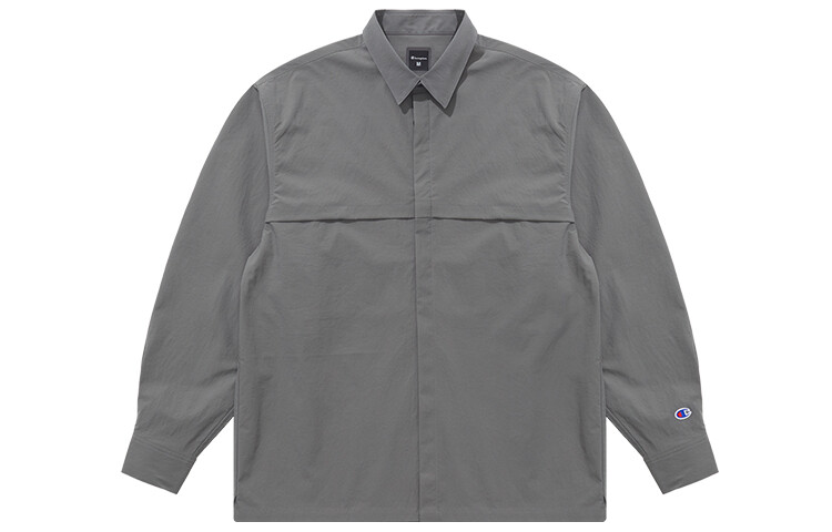 Черная рубашка унисекс Champion, темно-серый 
Черная рубашка унисекс Champion, темно-серый