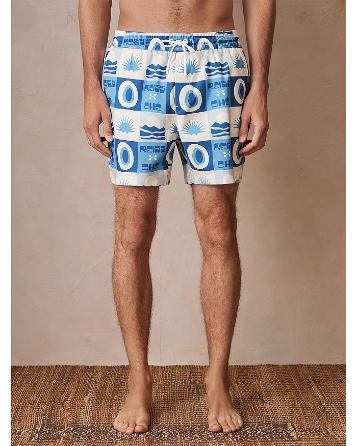 Шорты для плавания CHE Trinity с принтом под плитку, 4.9" REISS, синий
Шорты для плавания CHE Trinity с принтом под плитку, 4.9" REISS, синий