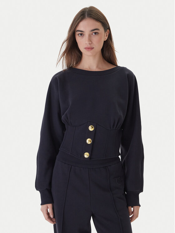 Свитшот regular fit Mantovana 105612 A2TC Pinko, синий
Свитшот regular fit Mantovana 105612 A2TC Pinko, синий
