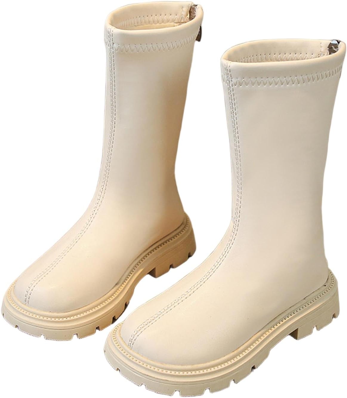 Детские зимние сапоги для девочек, полусапожки до середины икры, с верхом из искусственной кожи, задняя молния, подошва с протектором, модная обувь для маленьких и больших детей Generic, Beige
Детские зимние сапоги для девочек, полусапожки до середины икры, с верхом из искусственной кожи, задняя молния, подошва с протектором, модная обувь для маленьких и больших детей Generic, Beige