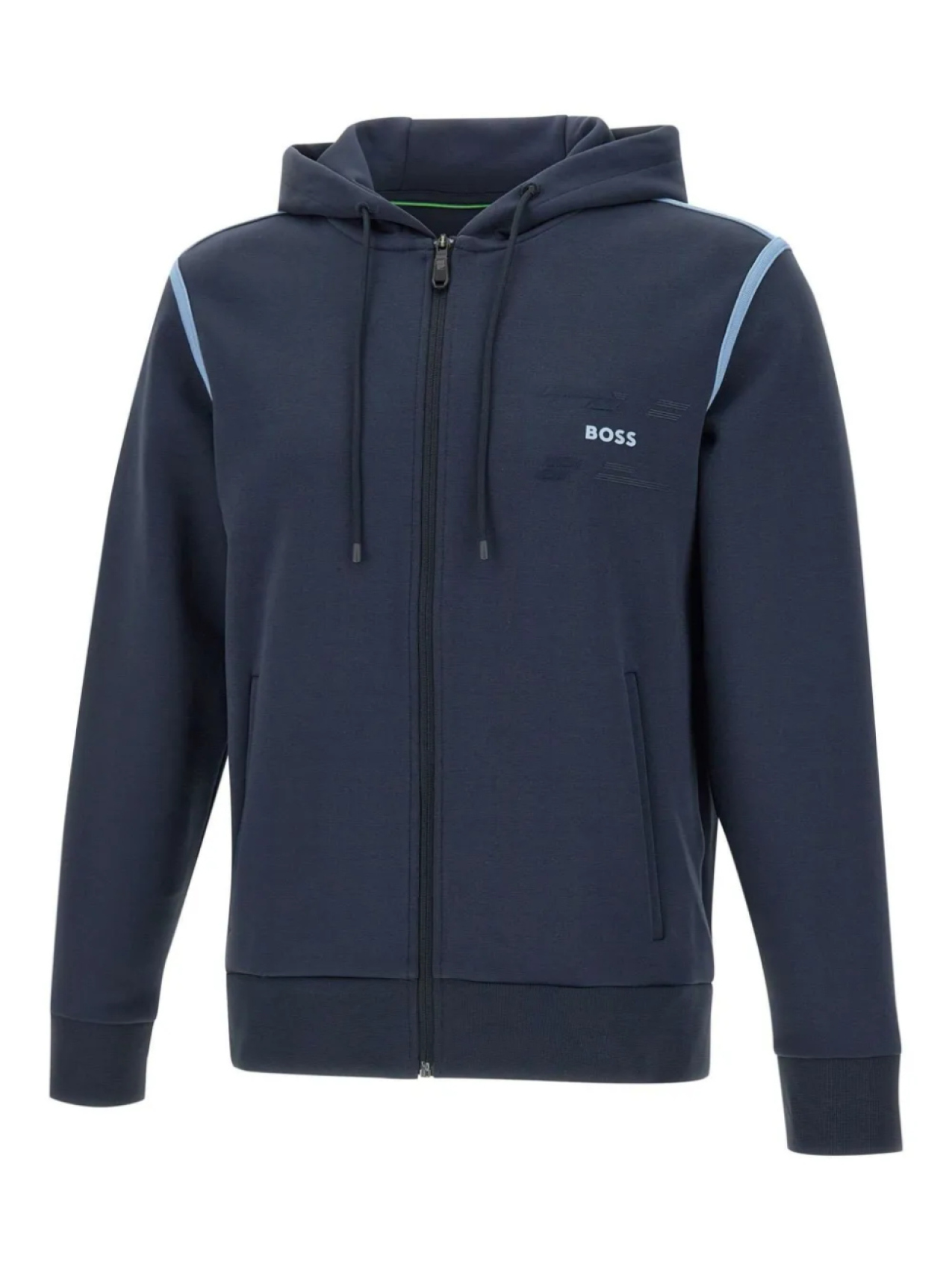 Толстовка с капюшоном на молнии BOSS, синий
Толстовка с капюшоном на молнии BOSS, синий