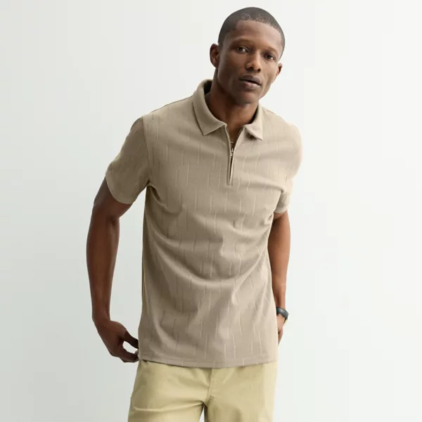 Мужское поло на молнии Apt. 9, бежевый
Мужское поло на молнии Apt. 9, бежевый