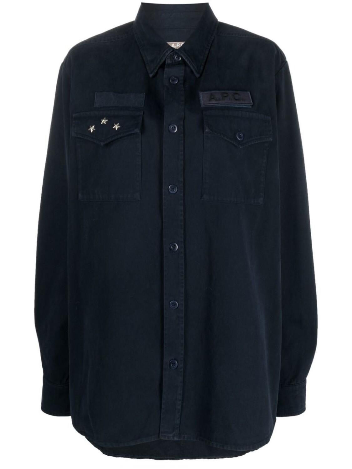 A.P.C. куртка с длинными рукавами и заклепками, синий
A.P.C. куртка с длинными рукавами и заклепками, синий