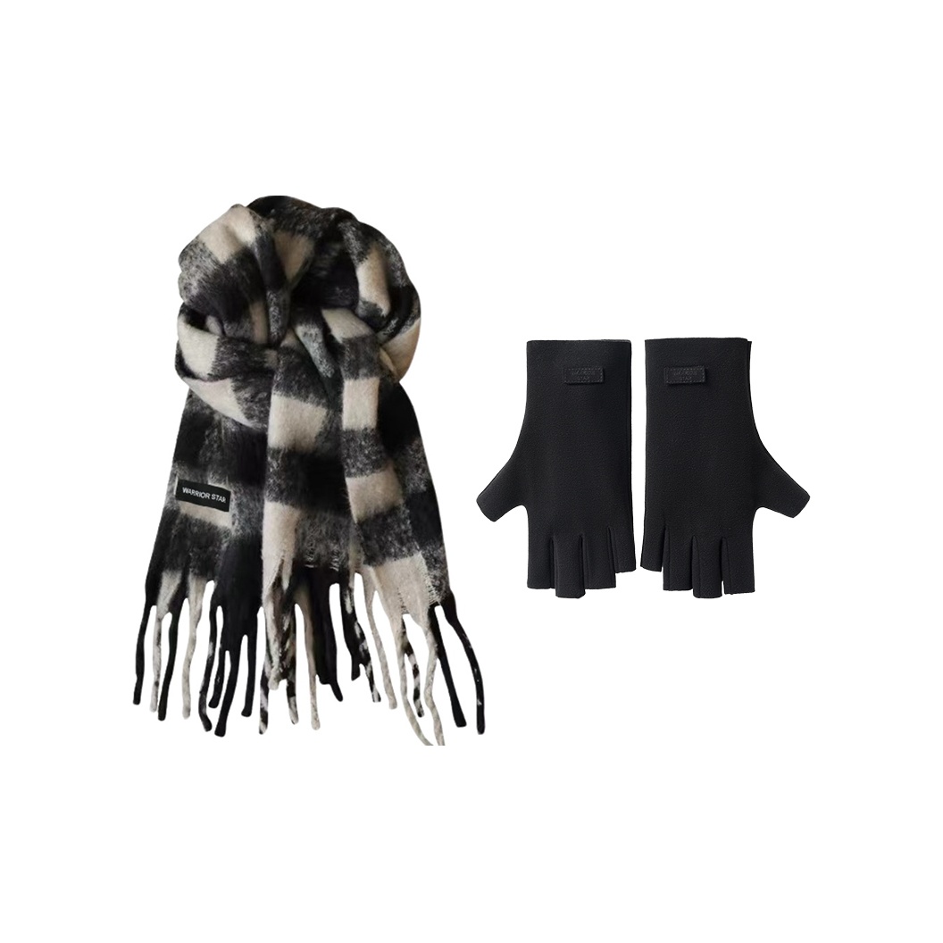 Шарф из полиэстера плюш унисекс WARRIOR, черный/белый
Шарф из полиэстера плюш унисекс WARRIOR, черный/белый