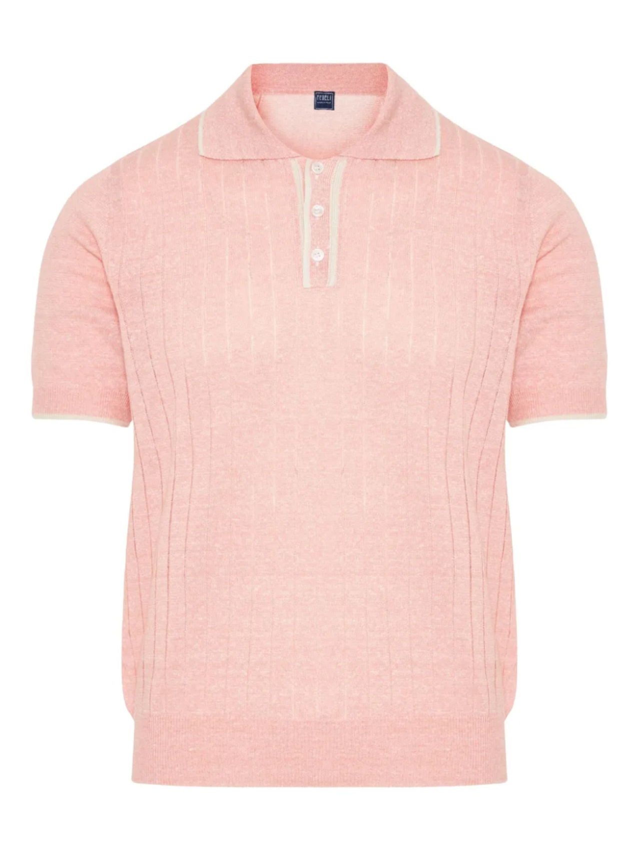 Рубашка-поло из рубчатой вязки Fedeli, розовый
Рубашка-поло из рубчатой вязки Fedeli, розовый