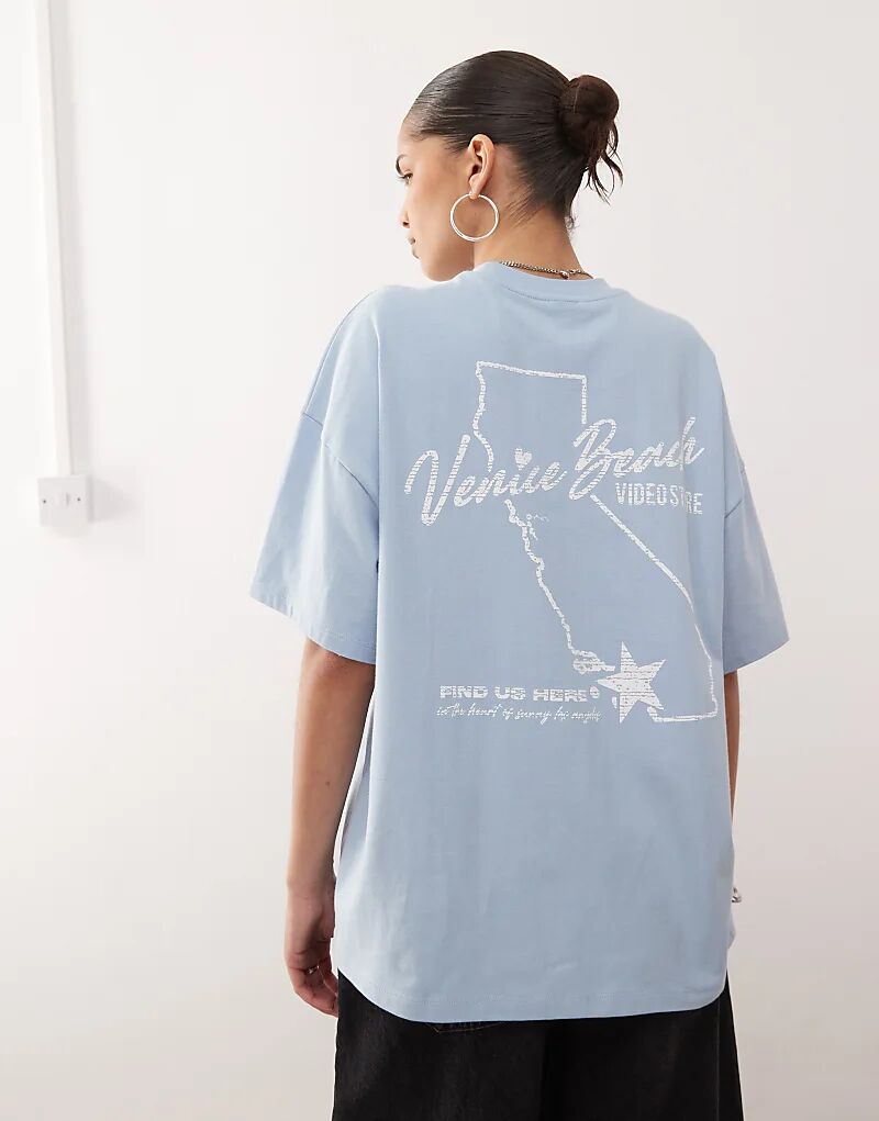 Футболка с принтом COLLUSION Venice Beach Heavyweight синего цвета
Футболка с принтом COLLUSION Venice Beach Heavyweight синего цвета