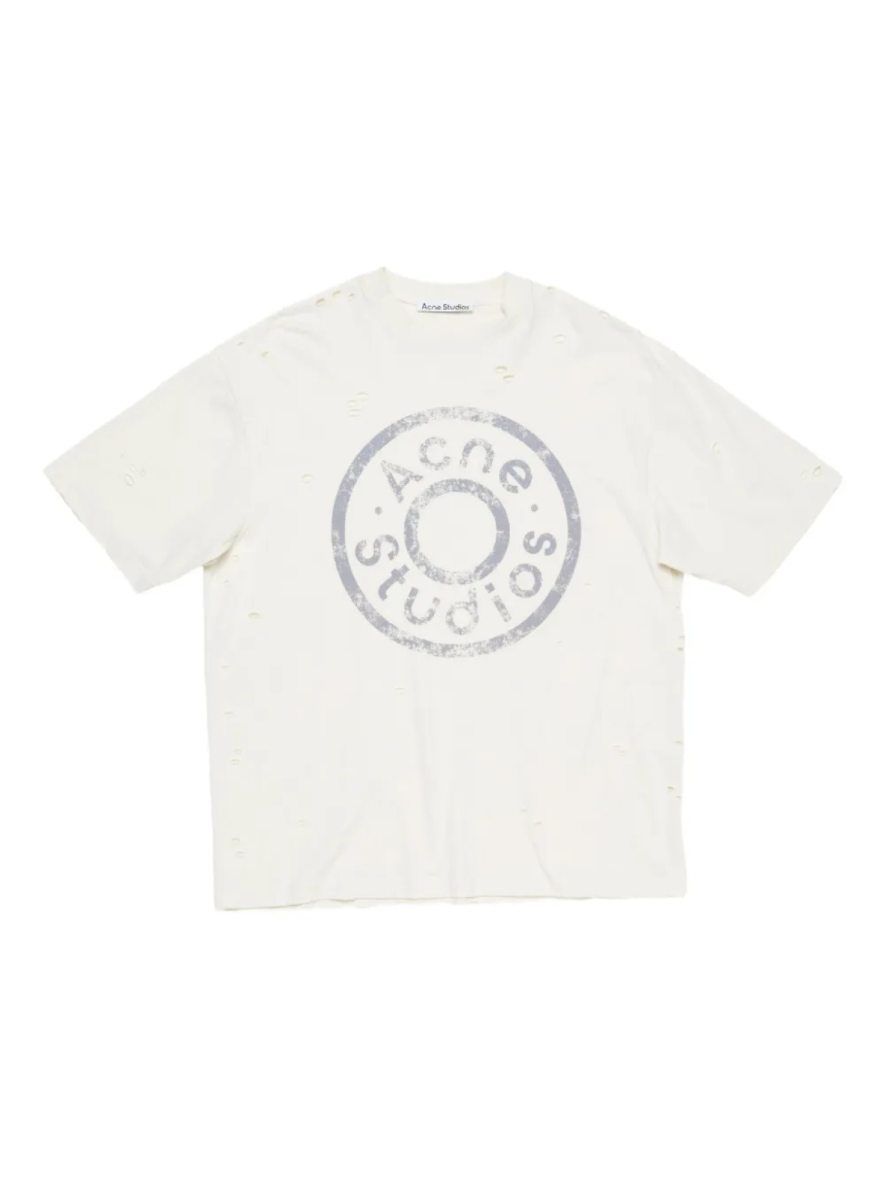 Футболка с логотипом и эффектом потертости Acne Studios, нейтральный
Футболка с логотипом и эффектом потертости Acne Studios, нейтральный