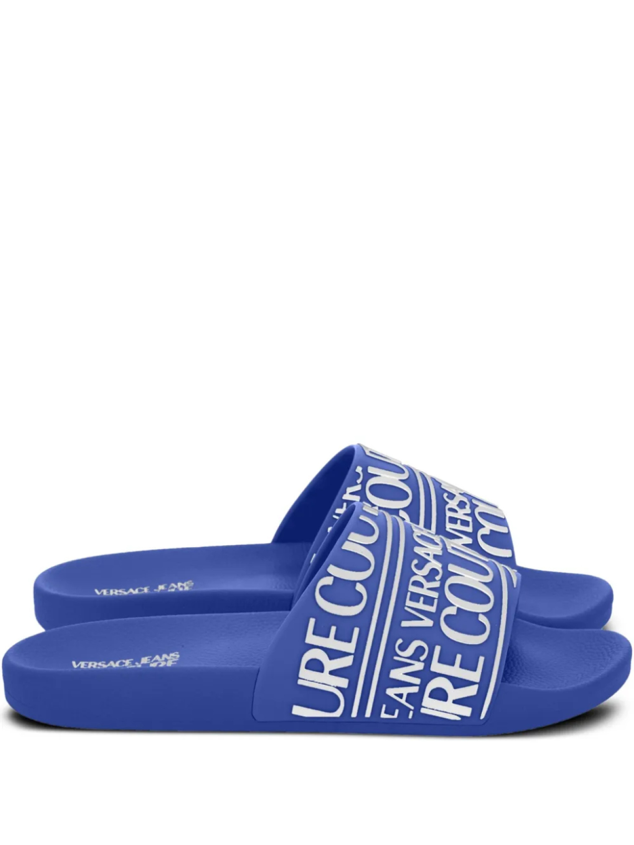 Шлепанцы с тисненым логотипом Versace Jeans Couture, синий
Шлепанцы с тисненым логотипом Versace Jeans Couture, синий