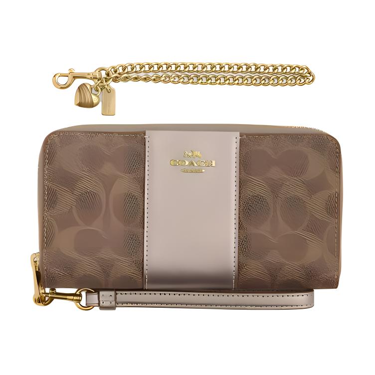 Кошелек из лакированного холста небольшого размера женский бежевый светло-шампань COACH, подарочный набор (базовый комплект + желтая коробка)
Кошелек из лакированного холста небольшого размера женский бежевый светло-шампань COACH, подарочный набор (базовый комплект + желтая коробка)