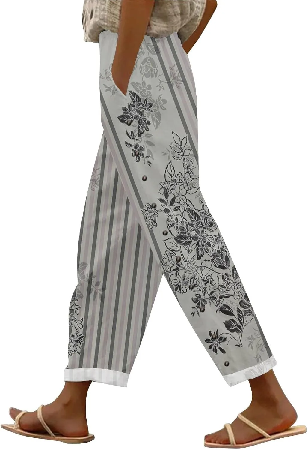 Капри для женщин Plus Size с боковой пуговицей и цветочным принтом MTIZJDYX
Капри для женщин Plus Size с боковой пуговицей и цветочным принтом MTIZJDYX