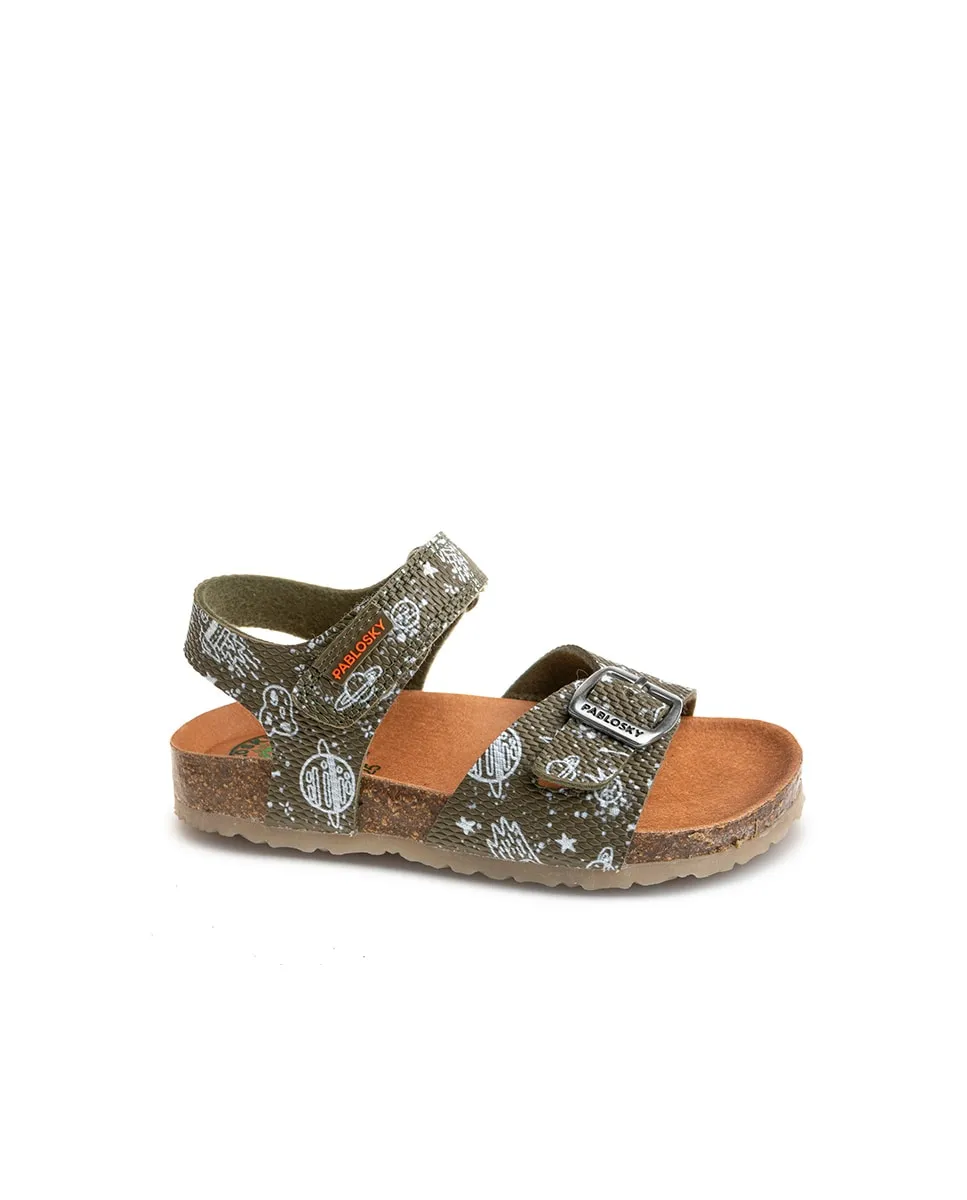 Детские сандалии из переработанных материалов на липучках Pablosky, темно-зеленый
Детские сандалии из переработанных материалов на липучках Pablosky, темно-зеленый