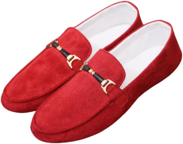 Мужские лоферы с плоской подошвой - верх из однотонного текстиля, текстильная подкладка, резиновая подошва, круглый носок, подходят для делового повседневного ношения на улице Hoalox, красный
Мужские лоферы с плоской подошвой - верх из однотонного текстиля, текстильная подкладка, резиновая подошва, круглый носок, подходят для делового повседневного ношения на улице Hoalox, красный