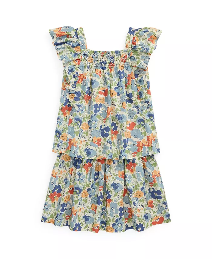 Комплект из 2 предметов для девочек: топ и юбка с цветочным принтом и сборкой Polo Ralph Lauren, мультиколор
Комплект из 2 предметов для девочек: топ и юбка с цветочным принтом и сборкой Polo Ralph Lauren, мультиколор