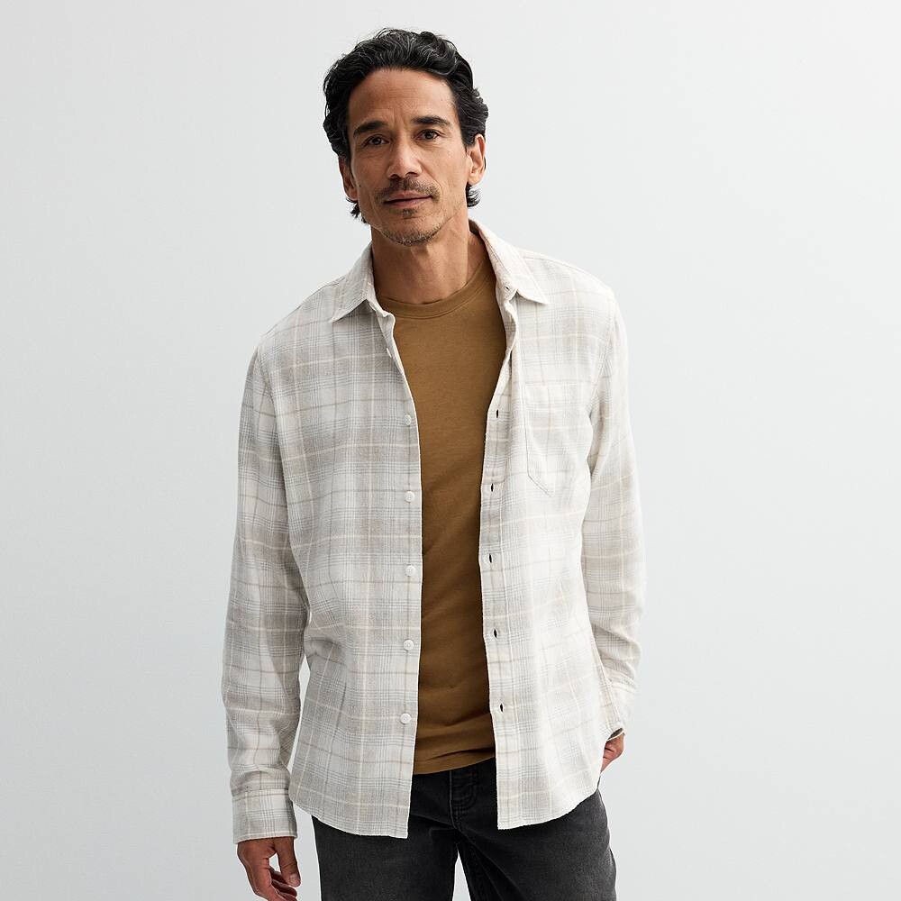 Мужская фланелевая рубашка с одним карманом Sonoma Goods For Life, цвет Neutral Shadow Plaid
Мужская фланелевая рубашка с одним карманом Sonoma Goods For Life, цвет Neutral Shadow Plaid