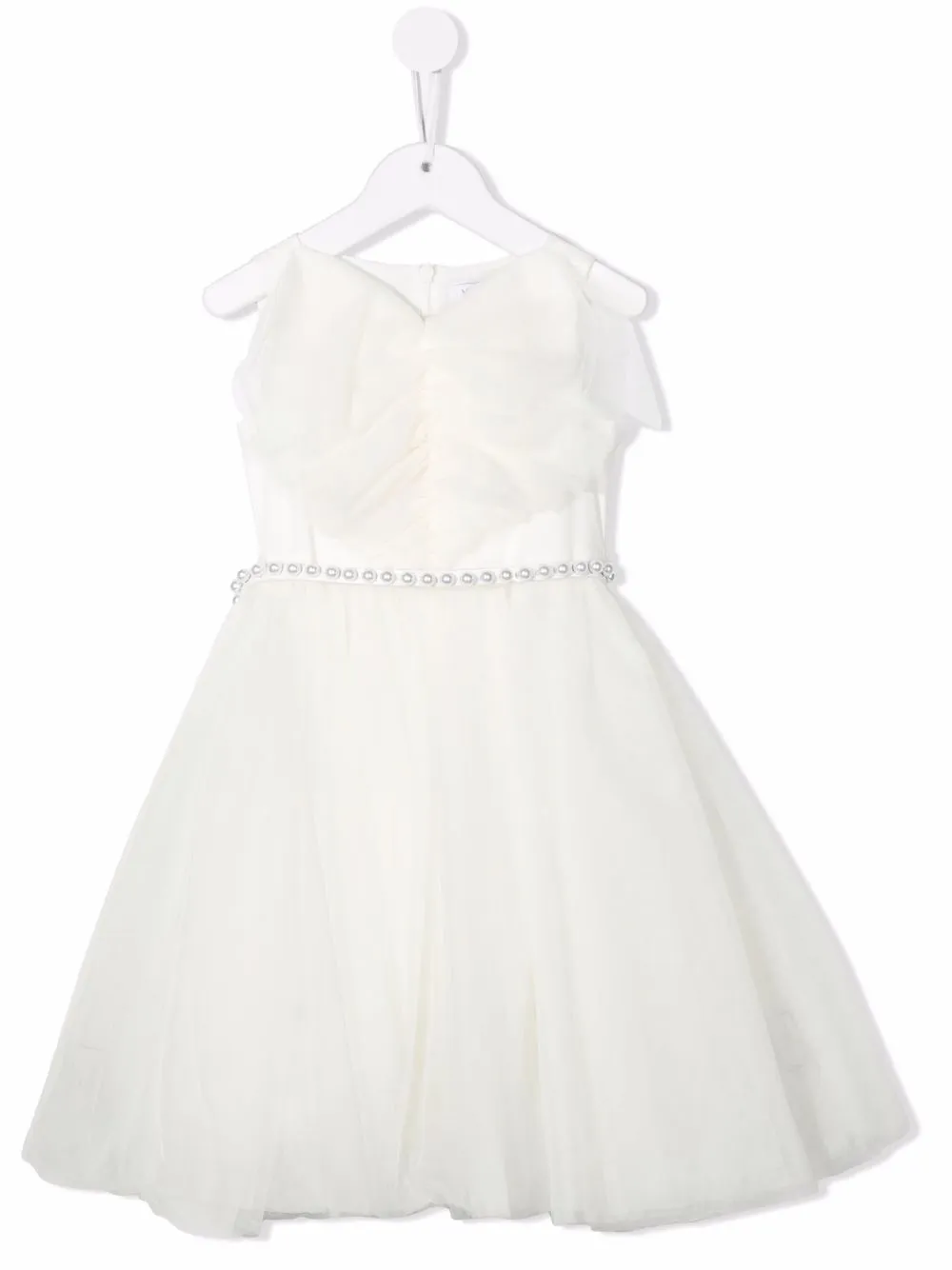 Платье с поясом Monnalisa, белый
Платье с поясом Monnalisa, белый