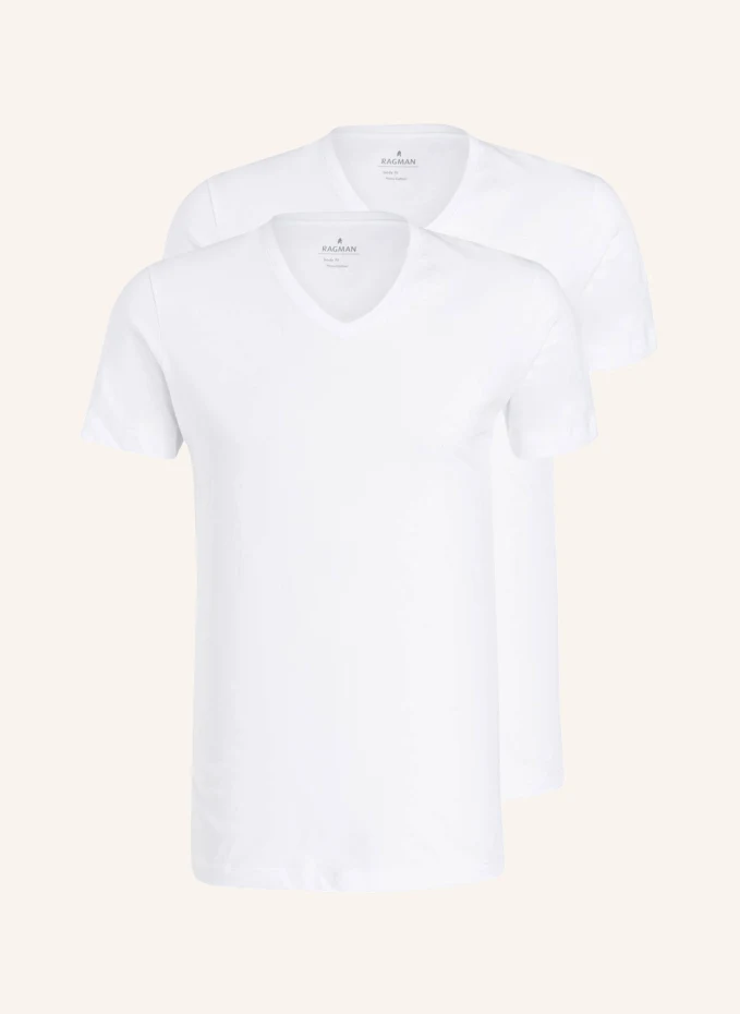 Упаковка из 2 футболок Ragman, белый
Упаковка из 2 футболок Ragman, белый