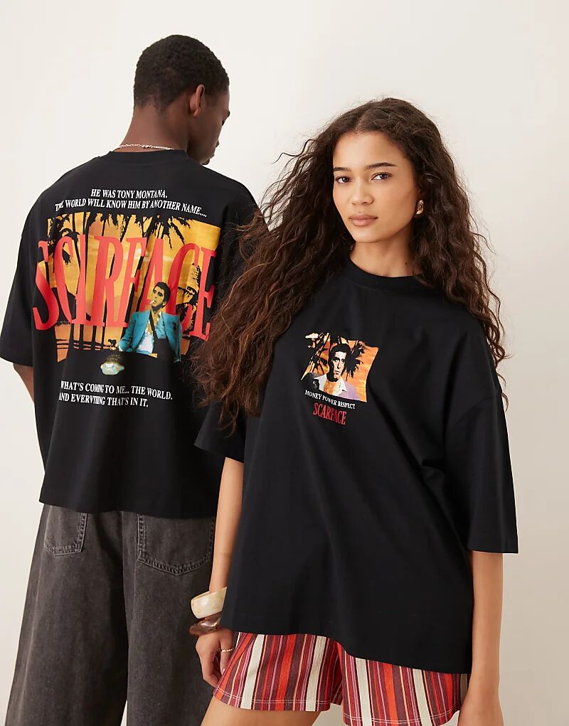 Футболка унисекс оверсайз ASOS DESIGN с принтом «Лицо со шрамом» черного цвета
Футболка унисекс оверсайз ASOS DESIGN с принтом «Лицо со шрамом» черного цвета