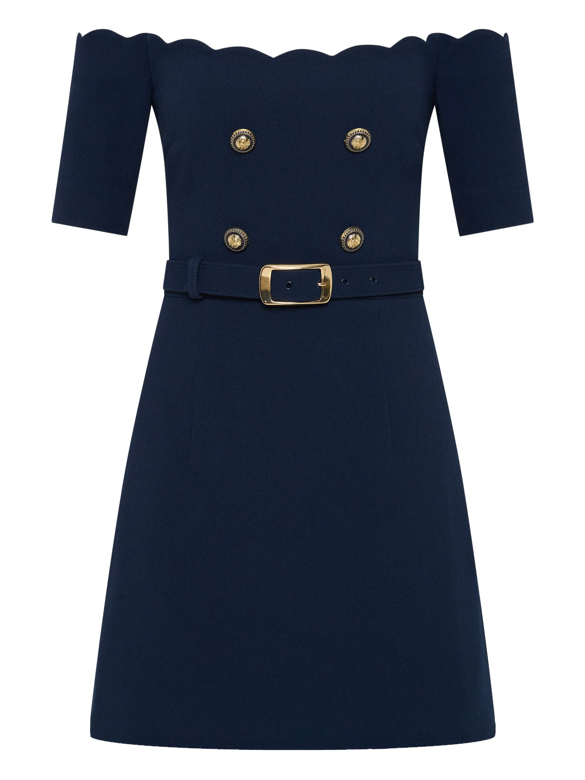 Платье с открытыми плечами и поясом Rebecca Vallance, синий
Платье с открытыми плечами и поясом Rebecca Vallance, синий