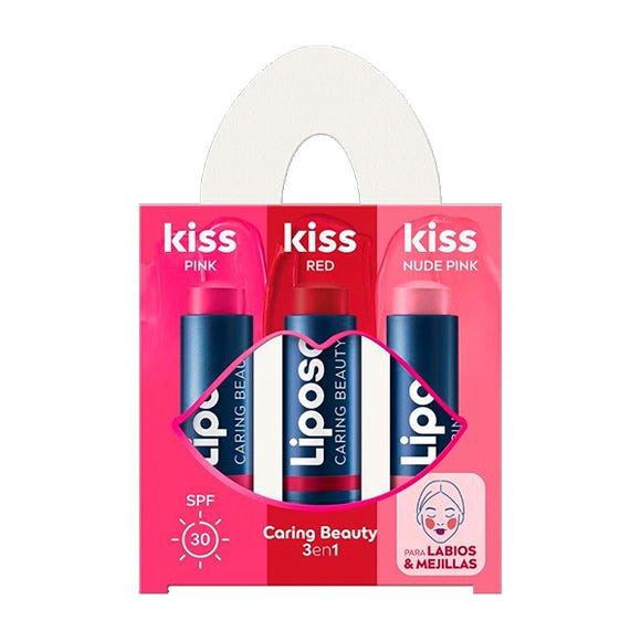 Бальзам для губ Kiss Lip Balm Pack для губ и щек, розовый, красный и нюдовый розовый LIPOSAN
Бальзам для губ Kiss Lip Balm Pack для губ и щек, розовый, красный и нюдовый розовый LIPOSAN