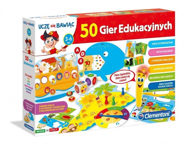 Talking Pen 50, развивающая игра, набор, Клементони Clementoni
Talking Pen 50, развивающая игра, набор, Клементони Clementoni