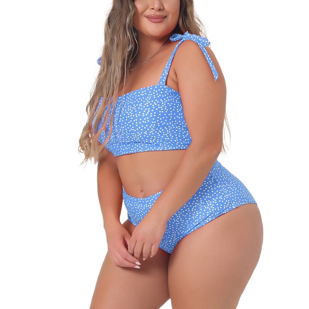 Плюс размер двухсекционный купальник для женщин в горошек бикини бандо купальные костюмы Agnes Orinda, цвет Light Blue
Плюс размер двухсекционный купальник для женщин в горошек бикини бандо купальные костюмы Agnes Orinda, цвет Light Blue