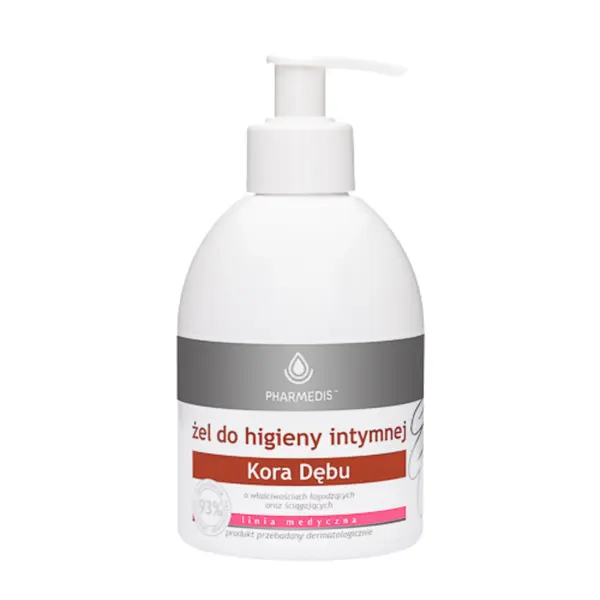 Гель для интимной гигиены с корой дуба, 300 мл Pharmedis Linia medyczna
Гель для интимной гигиены с корой дуба, 300 мл Pharmedis Linia medyczna