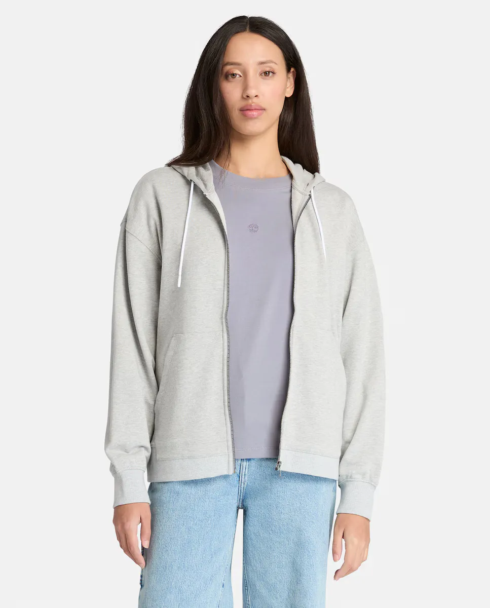 Женская махровая толстовка с капюшоном и молнией Timberland, светло-серый
Женская махровая толстовка с капюшоном и молнией Timberland, светло-серый