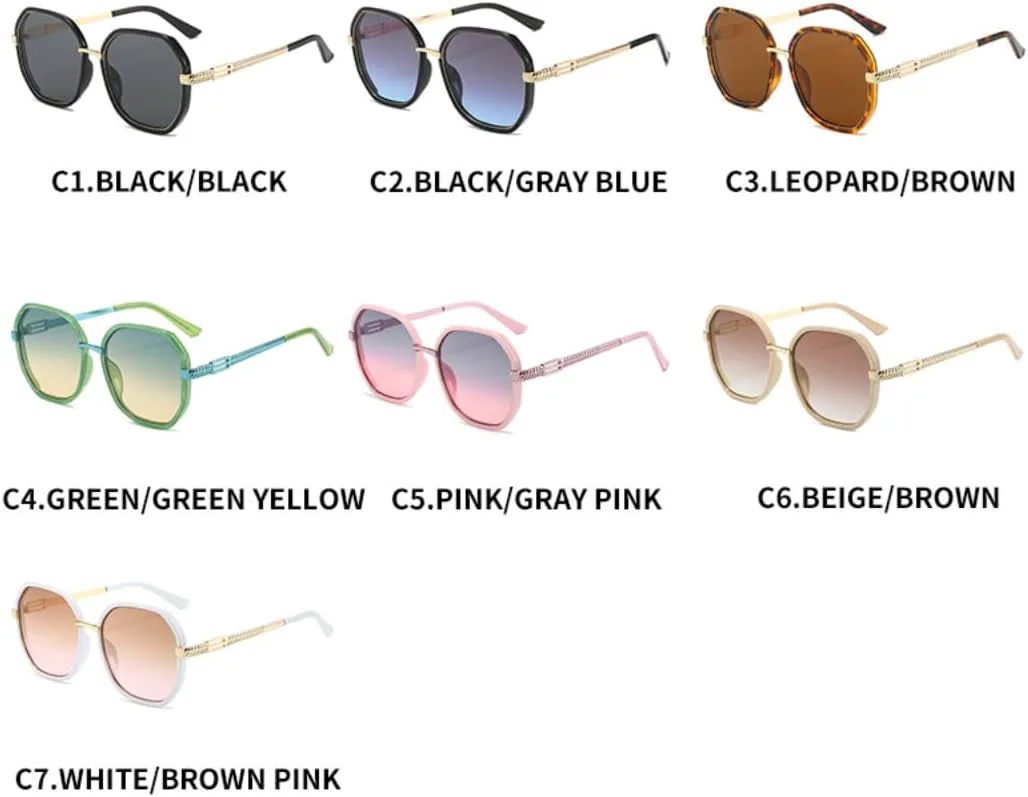 Солнцезащитные очки с защитой UV400 | Металлическая увеличенная оправа | Для женщин и мужчин | Для занятий спортом на открытом воздухе и вождения DSVIGF, Brown Tea
Солнцезащитные очки с защитой UV400 | Металлическая увеличенная оправа | Для женщин и мужчин | Для занятий спортом на открытом воздухе и вождения DSVIGF, Brown Tea