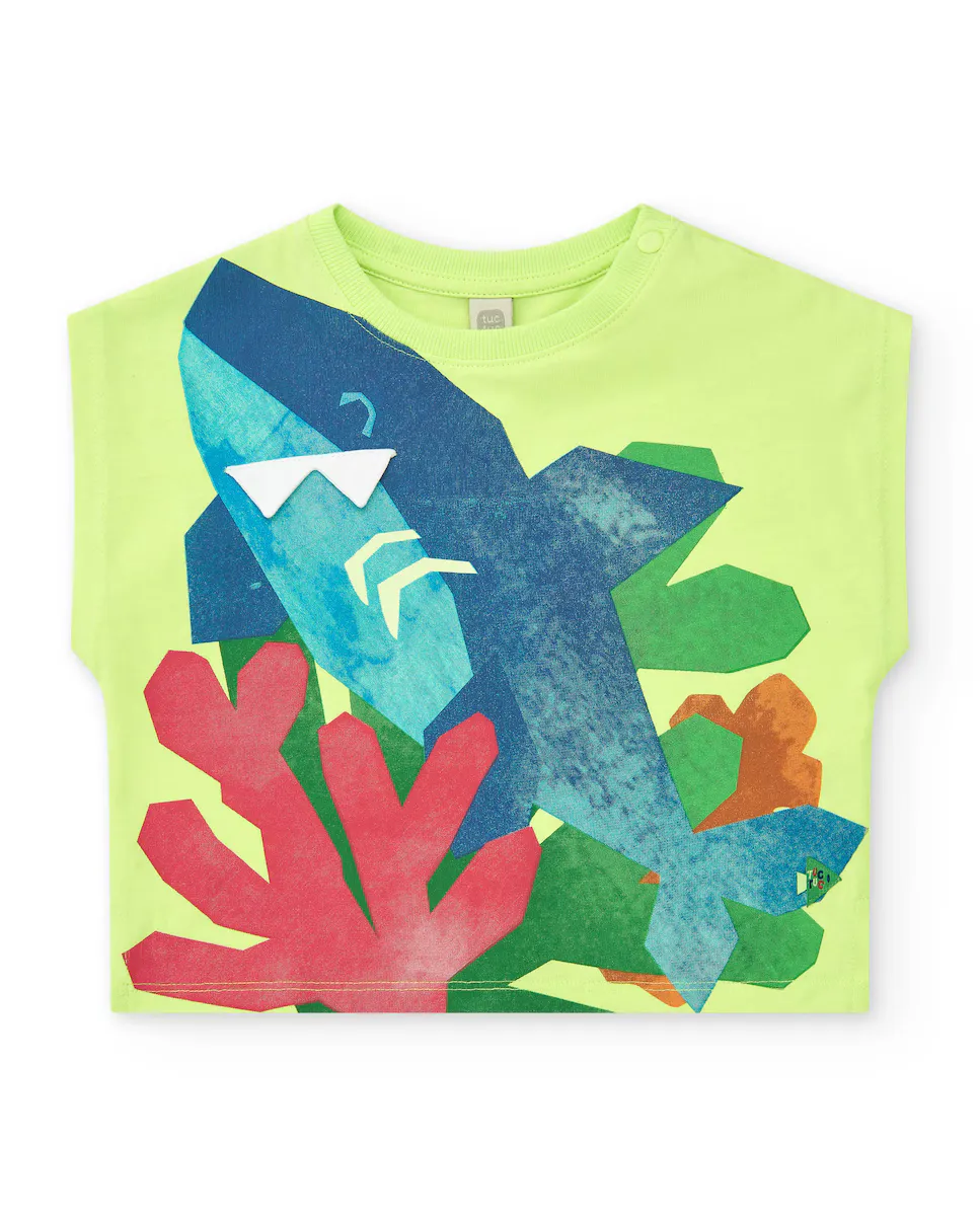 Футболка с зеленой акулой для мальчиков Tuc tuc, зеленый
Футболка с зеленой акулой для мальчиков Tuc tuc, зеленый