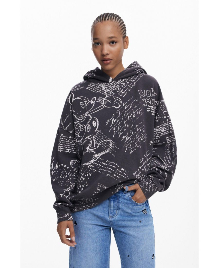 Женская толстовка с надписью "Микки Маус" Desigual, Black
Женская толстовка с надписью "Микки Маус" Desigual, Black