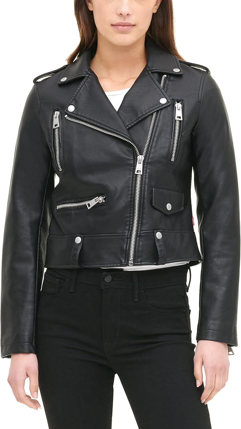 Женская укороченная косуха Levi's из искусственной кожи, черный
Женская укороченная косуха Levi's из искусственной кожи, черный