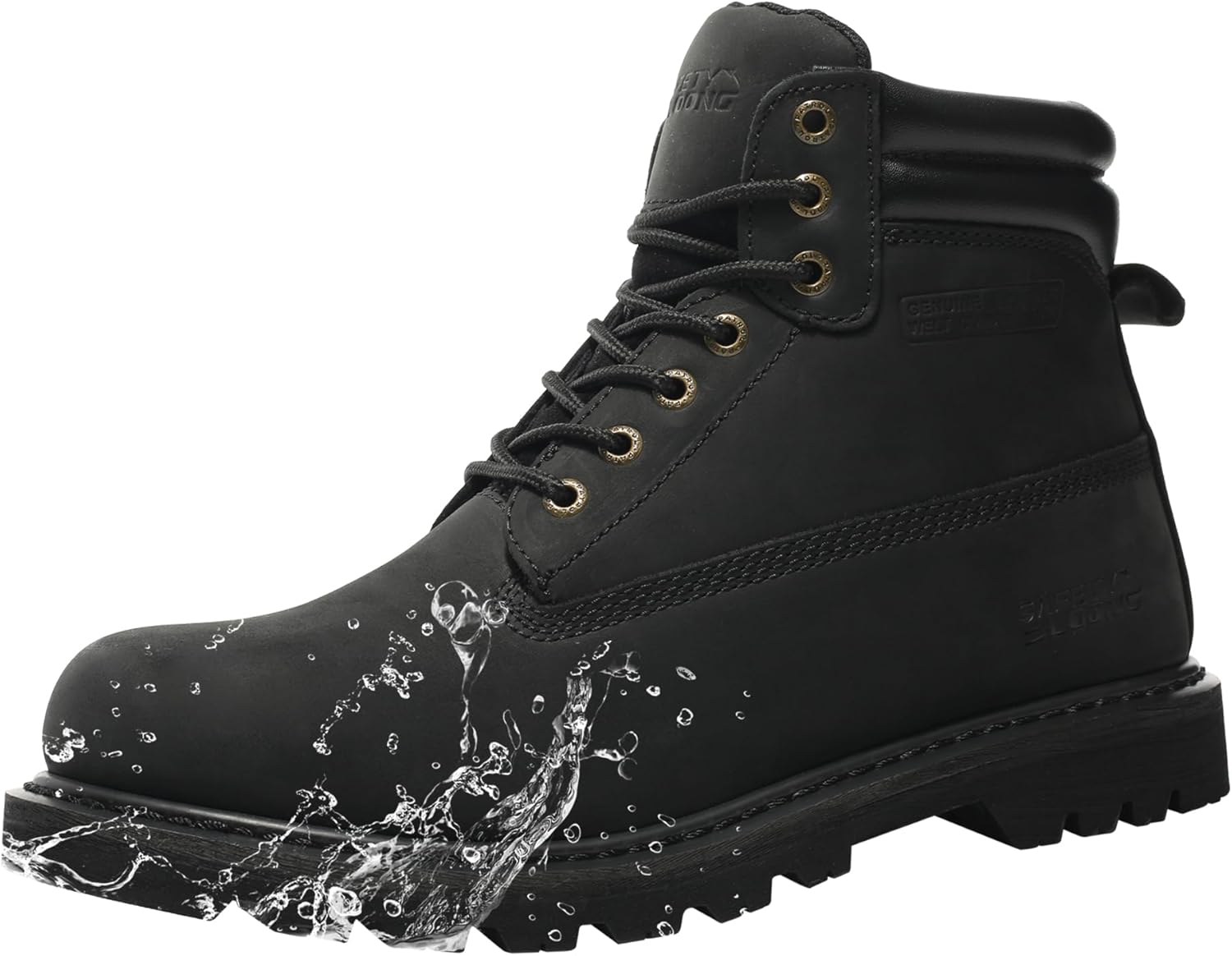 Мужские ботинки Водонепроницаемые Мягкий носок Нескользящие Удобные кожаные ботинки Safety Loong, черный
Мужские ботинки Водонепроницаемые Мягкий носок Нескользящие Удобные кожаные ботинки Safety Loong, черный