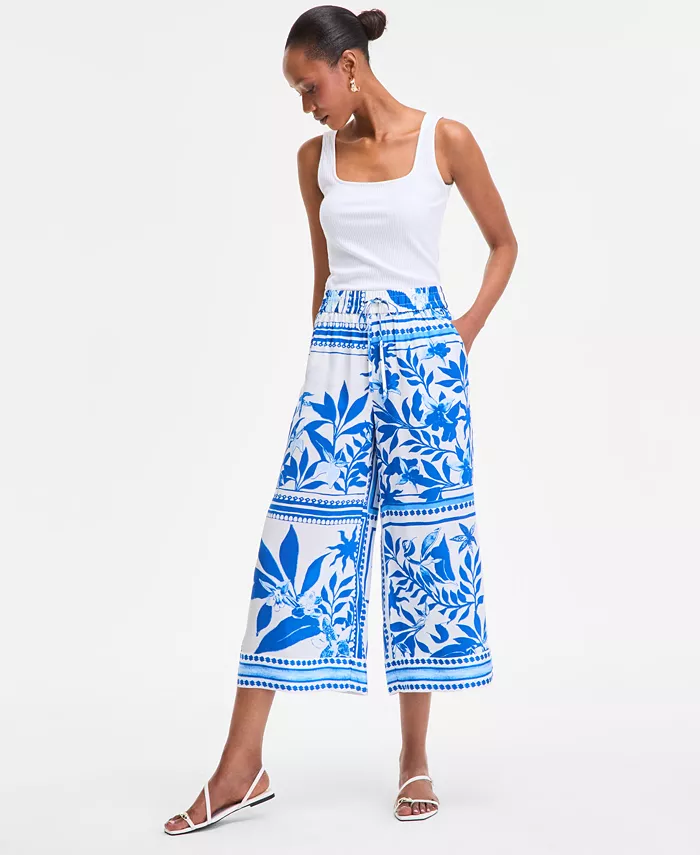 Женские укороченные брюки-клеш с принтом I.N.C. International Concepts, синий
Женские укороченные брюки-клеш с принтом I.N.C. International Concepts, синий