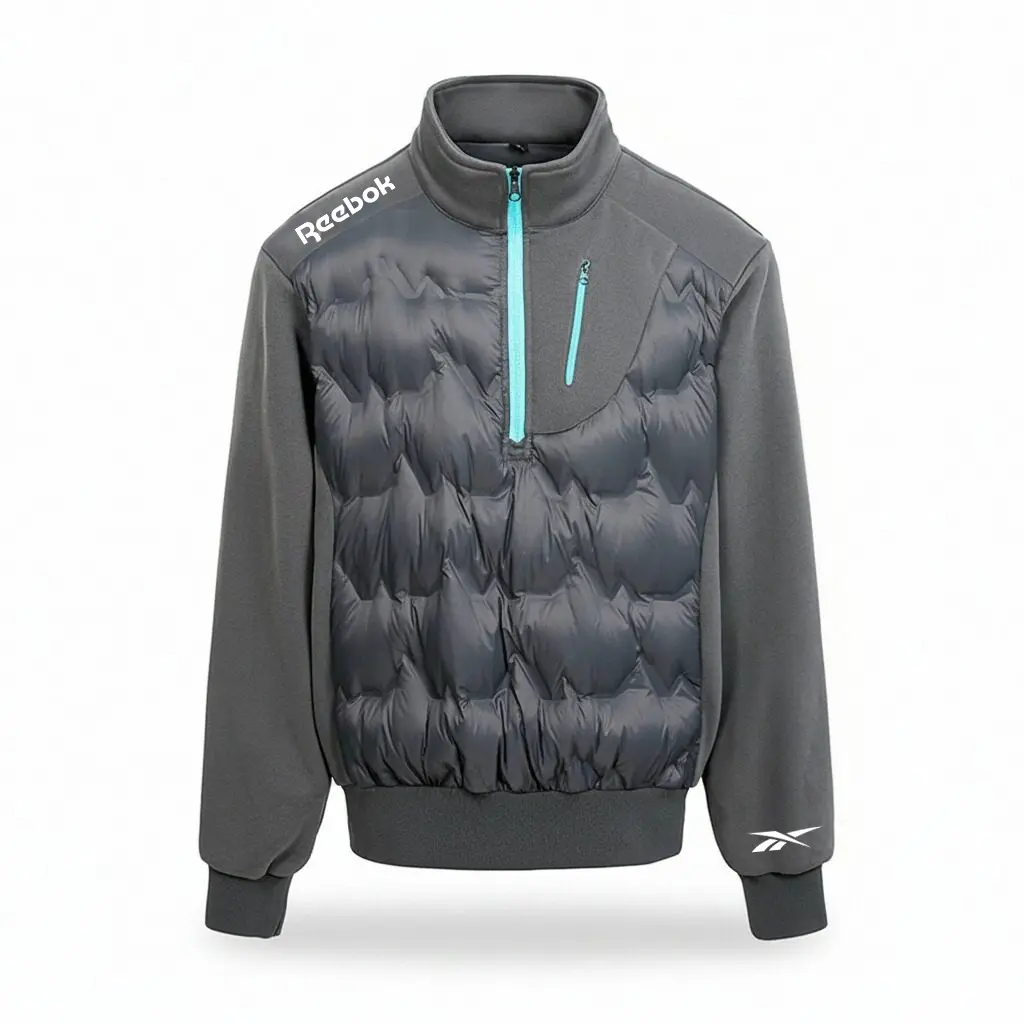 Пуховик Unisex с воротником стойкой, умеренно стеганый Reebok, темно серый
Пуховик Unisex с воротником стойкой, умеренно стеганый Reebok, темно серый