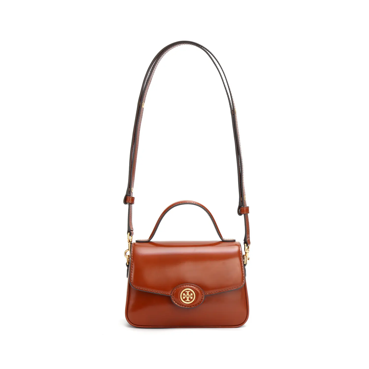 TORY BURCH Робинсон Спэззолато Смол Сумка через плечо Тёмная Сиенна
TORY BURCH Робинсон Спэззолато Смол Сумка через плечо Тёмная Сиенна